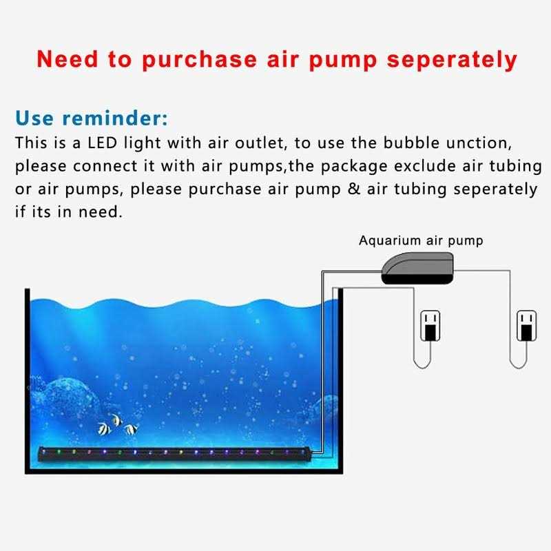 2 Watt Aquarium Air Stone with Color Changing Led Light Pump S5328