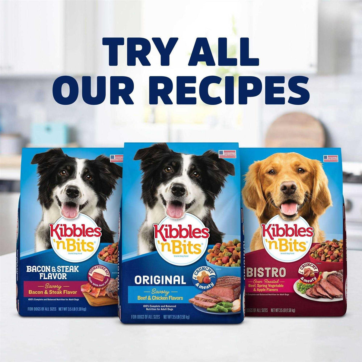 Bacon & Steak Dry Dog Food L5806