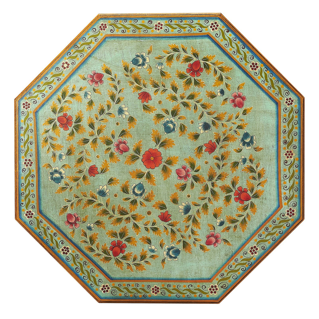 Hand Painted Coffee Table in Espresso K7365