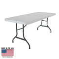 6 Foot Rectangle Folding Table White Granite N394646