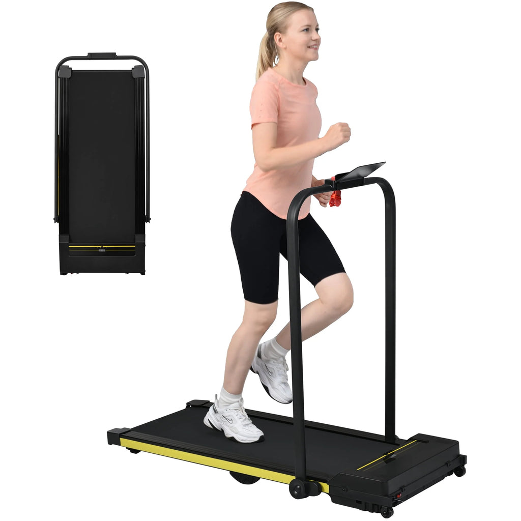2 in 1 Foldable Treadmill 7.6MPH 2.5HP Q37056
