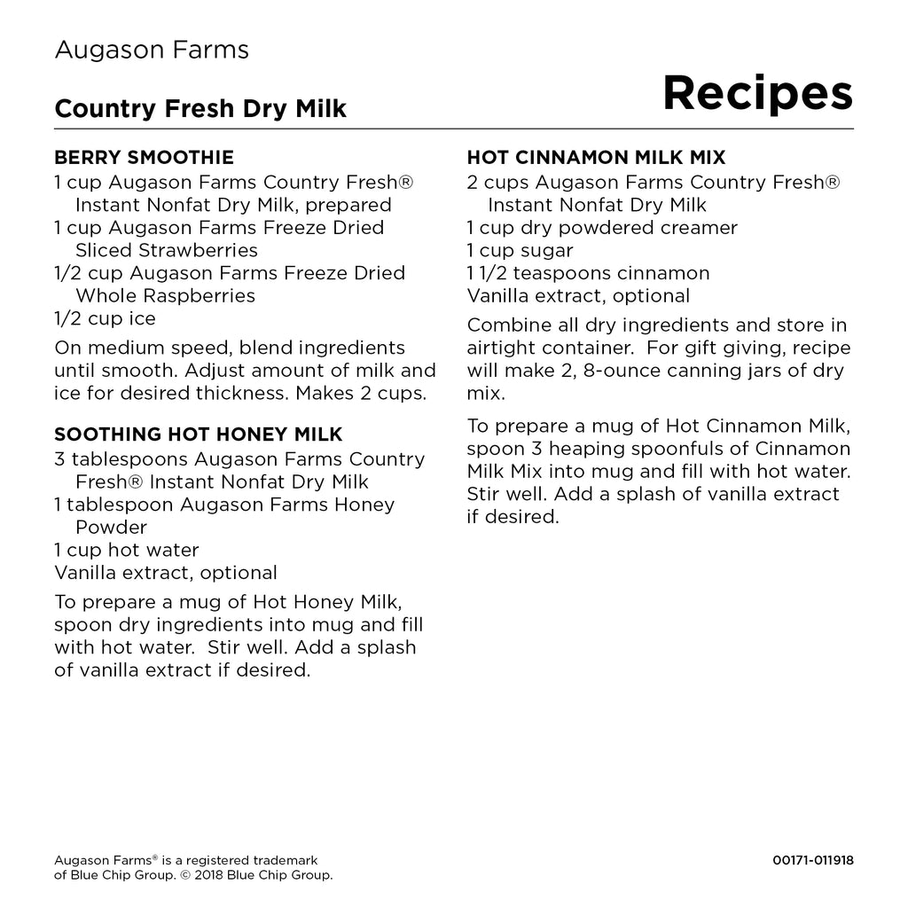 Nonfat Milk Gluten Free 216 Servings E64307